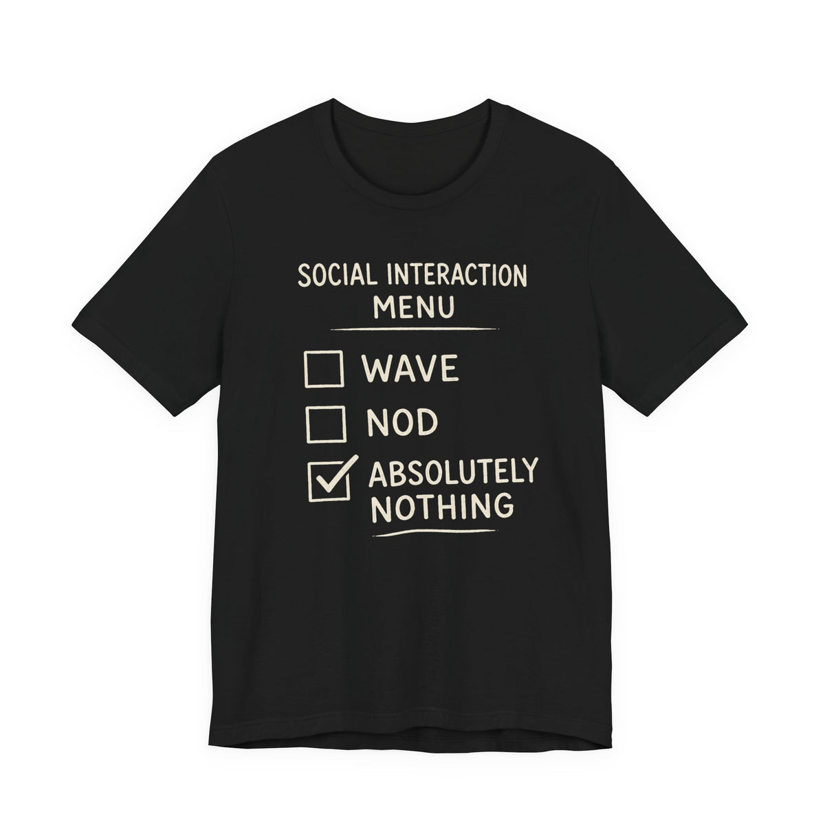 SOCIAL INTERACTION M3NU T-SHIRT