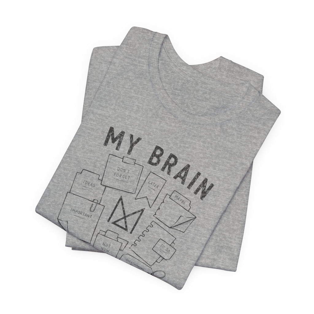 MY BRAIN HAS TABS T-SHIRT