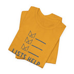 LISTS HELP T-SHIRT