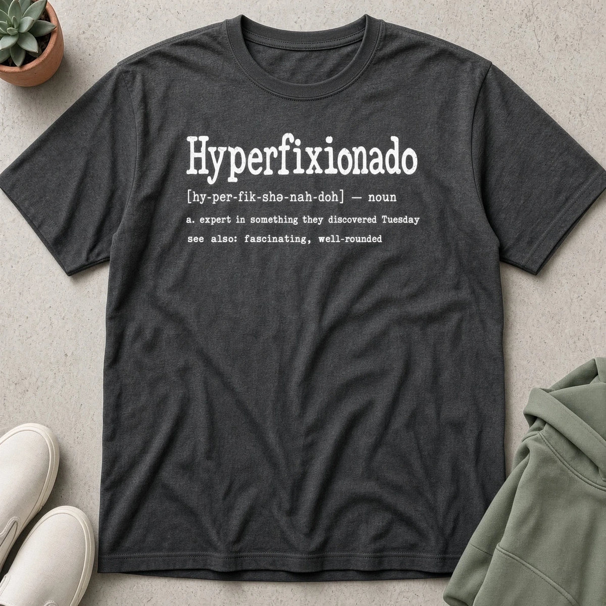 Hyperfixionado T-Shirt in Dark Grey Heather
